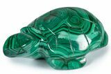Flowery, Malachite Turtle Carving - DR Congo #337808-1